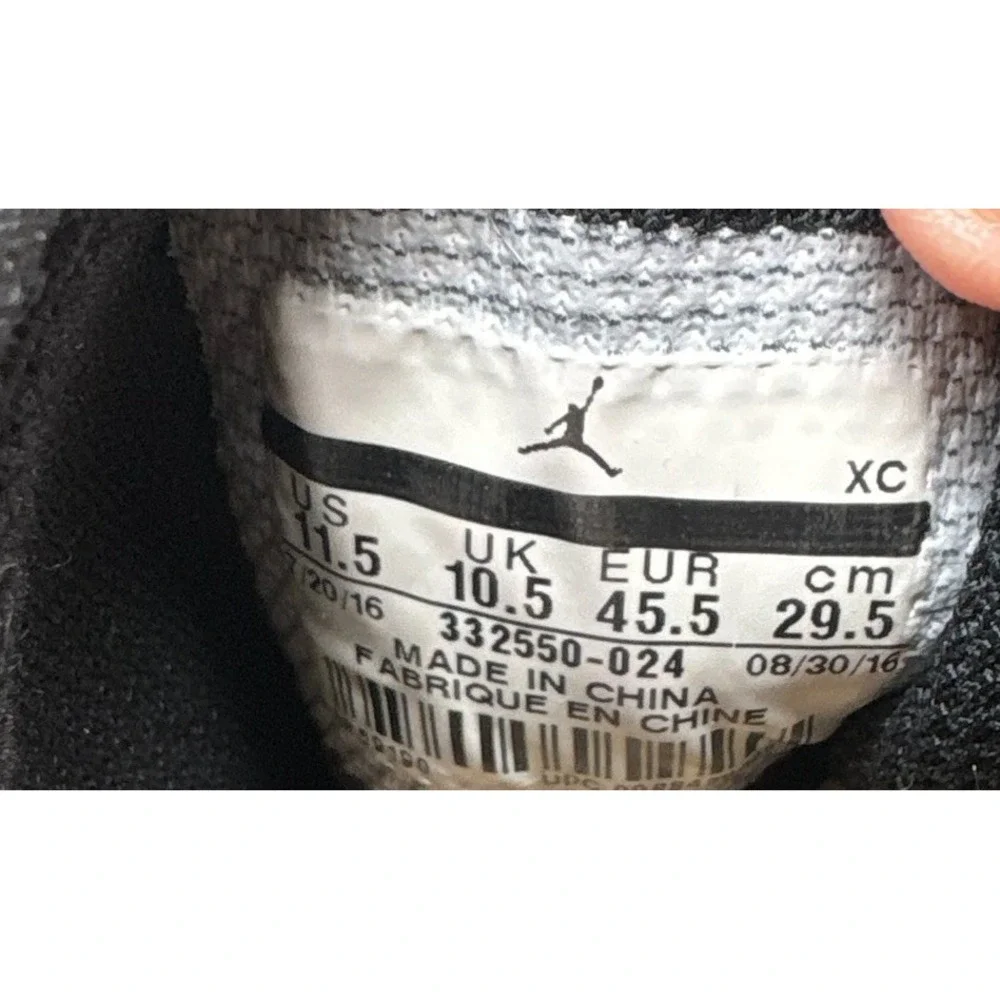 Nike Air Jordan 1 Retro High Rare Air Cool Grey Black 332550-024 Men's Size 11.5